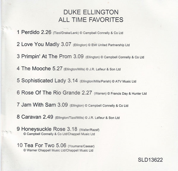 Duke Ellington : All Time Favorites (CD, Comp)