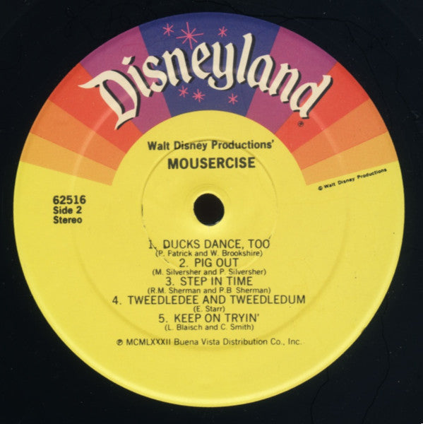 Various : Walt Disney Productions' Mousercise (LP, Album, PRC)