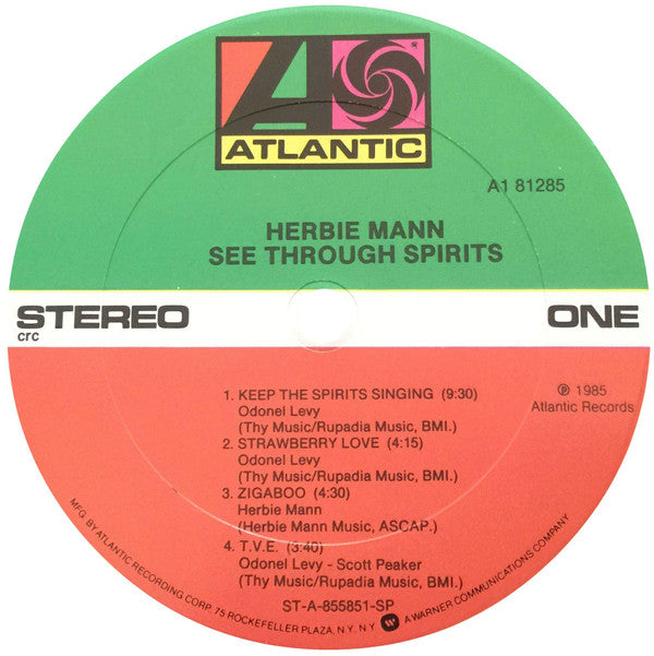 Herbie Mann : See Through Spirits (LP, Album)