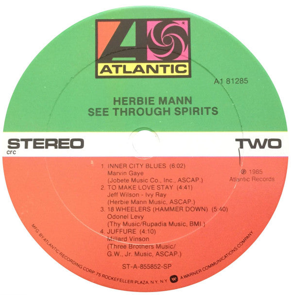 Herbie Mann : See Through Spirits (LP, Album)