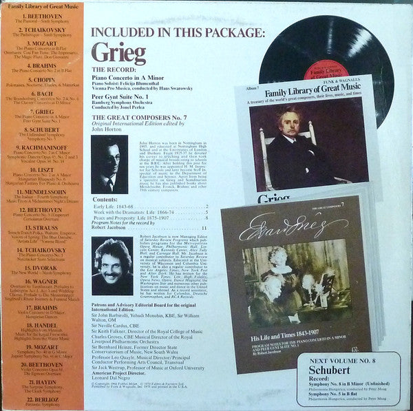 Edvard Grieg : Piano Concerto In A Minor - Peer Gynt Suite No. 1 (LP, Album)