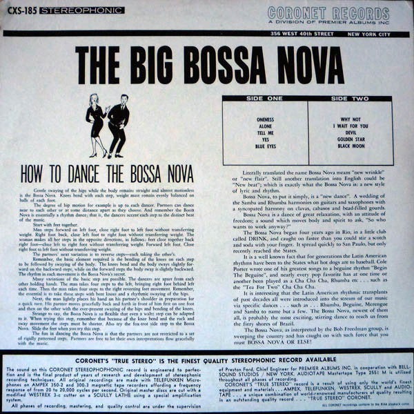 The Bobby Freedman Group : The Big Bossa Nova (LP)