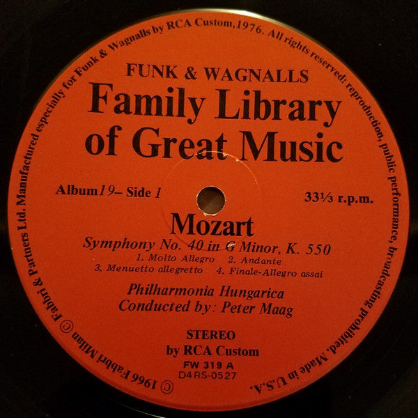 Wolfgang Amadeus Mozart : Symphony No. 40 In G Minor - Jupiter Symphony No. 41 In C Major (LP, Comp)