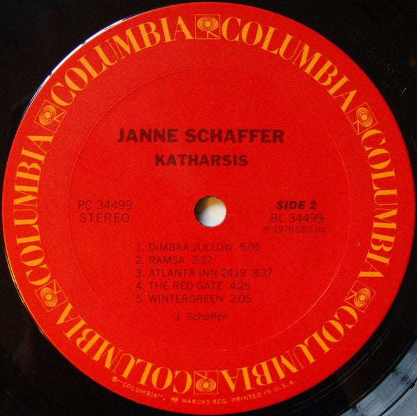 Janne Schaffer : Katharsis (LP, Album)