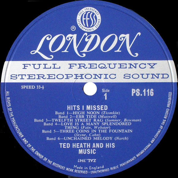 Ted Heath And His Music : Hits I Missed (LP, Album)