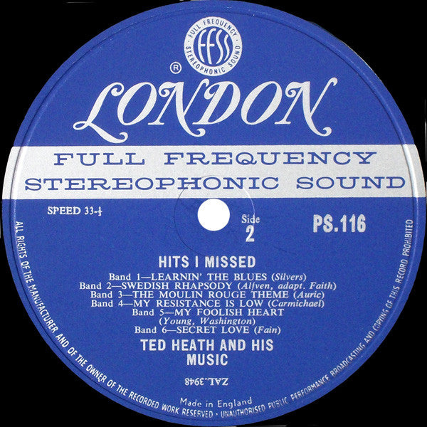 Ted Heath And His Music : Hits I Missed (LP, Album)