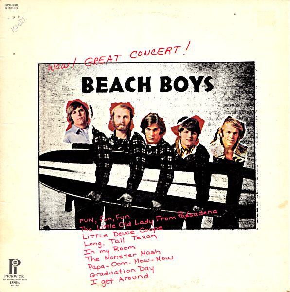 The Beach Boys : Wow! Great Concert! (LP, Album, RE)