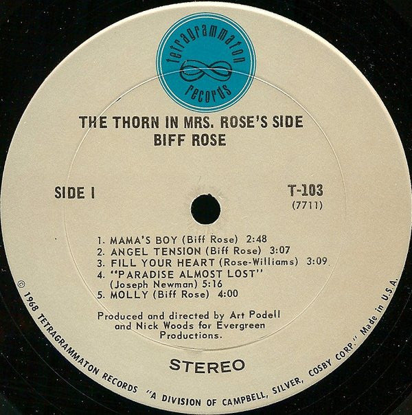 Biff Rose : The Thorn In Mrs. Rose's Side (LP, Album)