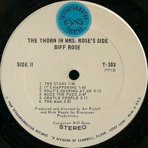 Biff Rose : The Thorn In Mrs. Rose's Side (LP, Album)