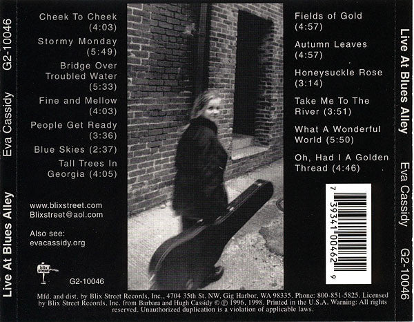 Eva Cassidy : Live At Blues Alley (CD, Album)