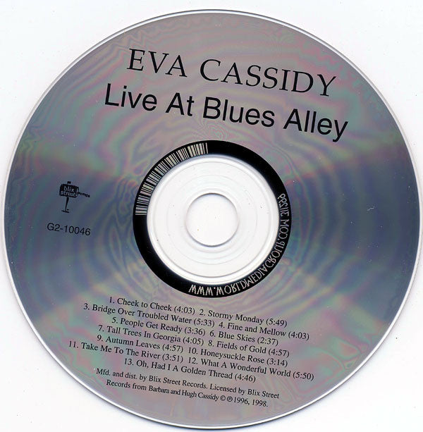 Eva Cassidy : Live At Blues Alley (CD, Album)