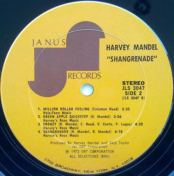 Harvey Mandel : Shangrenade (LP, Album)