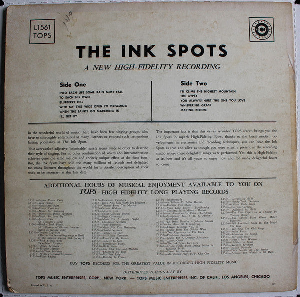 The Ink Spots : The Ink Spots  (LP, Album)