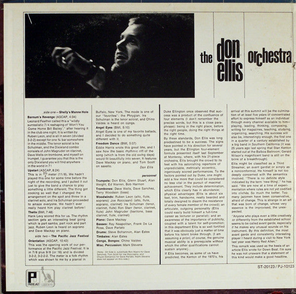 The Don Ellis Orchestra : Live In 3⅔/4 Time (LP, Album)