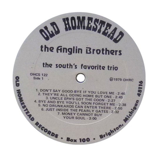 Buy The Anglin Brothers : Anglin Twins And Red (Singing With Guitar Acc ...