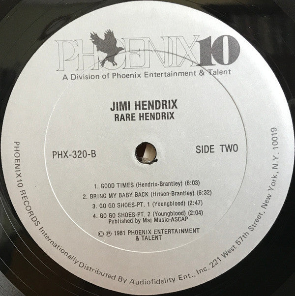 Jimi Hendrix : Rare Hendrix (LP, Album)