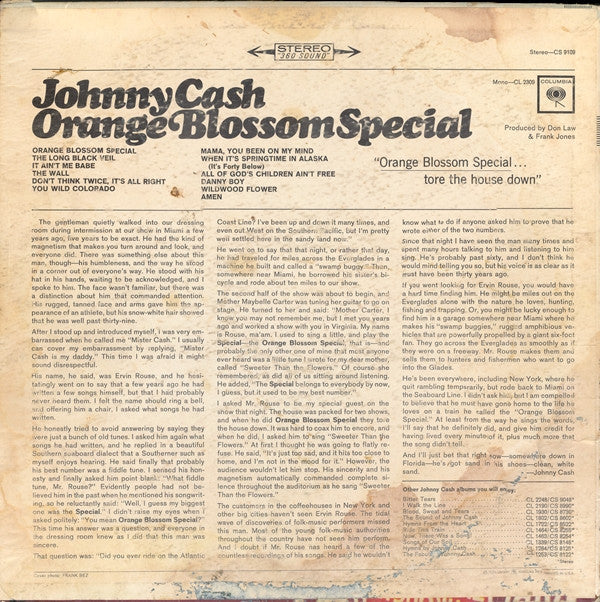 Johnny Cash : Orange Blossom Special (LP, Album)