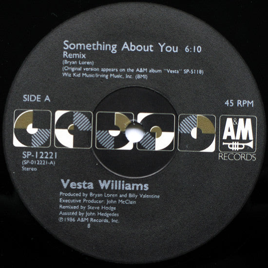 Vesta Williams : Something About You (12")