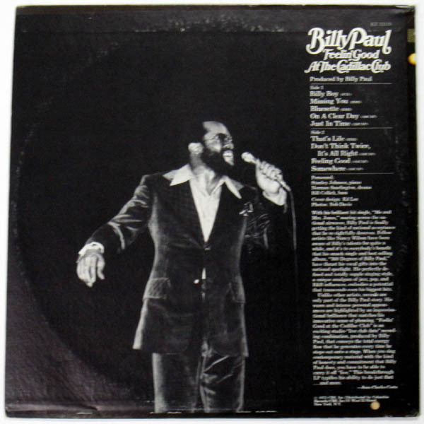 Billy Paul : Feelin' Good At The Cadillac Club (LP, Album)