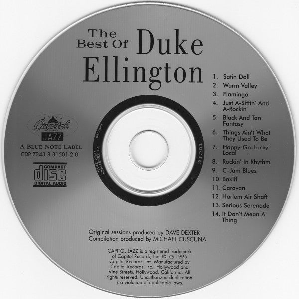 Duke Ellington : The Best Of Duke Ellington (CD, Comp)