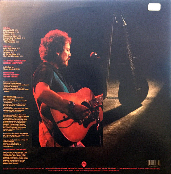 Gordon Lightfoot : Shadows (LP, Album, Los)