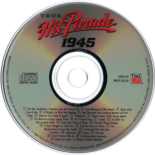 Various : Your Hit Parade 1945 (CD, Comp)