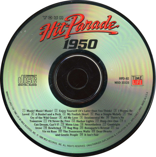 Various : Your Hit Parade 1950 (CD, Comp, RM)