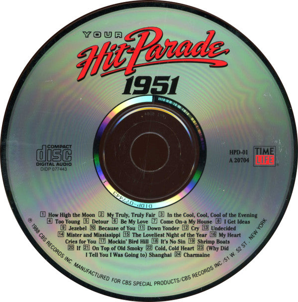 Various : Your Hit Parade 1951 (CD, Comp, RM)