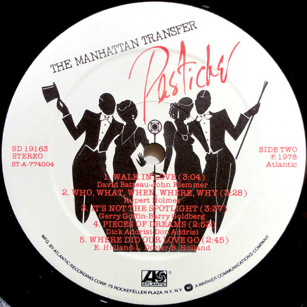 The Manhattan Transfer : Pastiche (LP, Album, PRC)