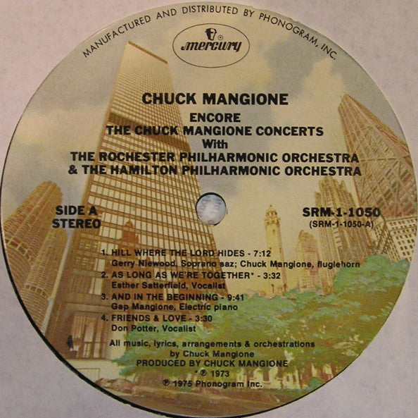 Chuck Mangione : Encore - The Chuck Mangione Concerts (LP, Album, Comp)