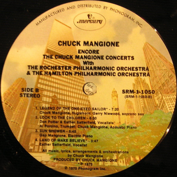 Chuck Mangione : Encore - The Chuck Mangione Concerts (LP, Album, Comp)