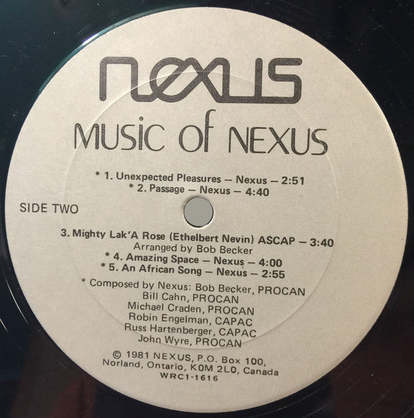 Nexus (18) : Music Of Nexus (LP, Album)