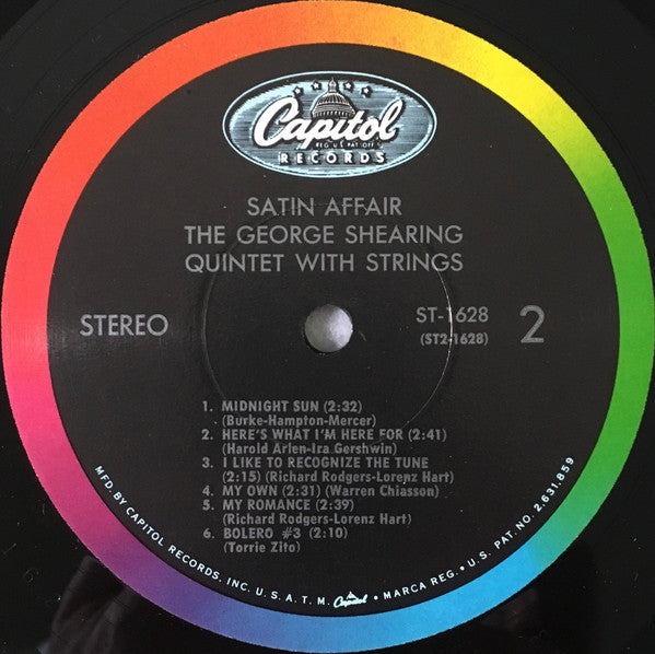 The George Shearing Quintet : Satin Affair (LP, Album, RP, Scr)