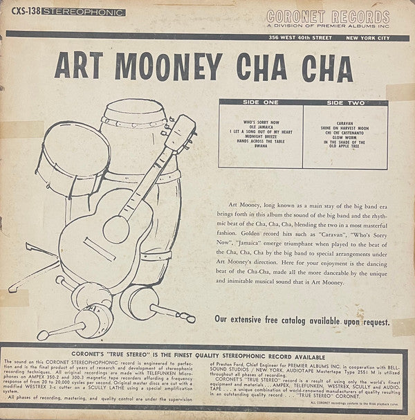 Buy Art Mooney And His Big Band Cha Cha Cha LP Album Online