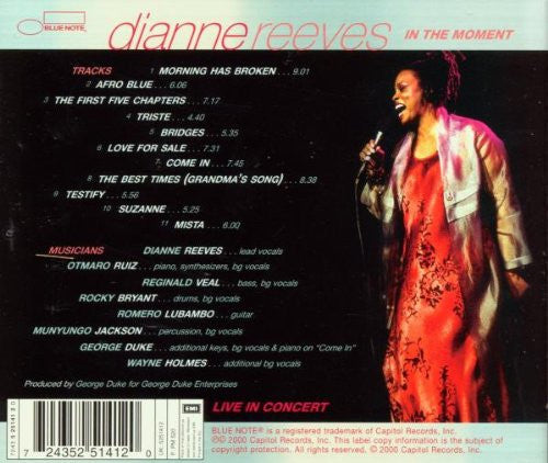 Dianne Reeves : In The Moment / Live In Concert (CD, Album)