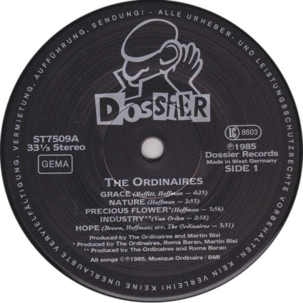 The Ordinaires : The Ordinaires (LP, Album)