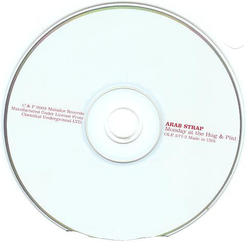 Arab Strap : Monday At The Hug & Pint (CD, Album)