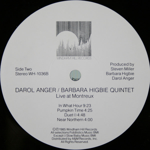 Darol Anger / Barbara Higbie Quintet With Mike Marshall (2), Todd Phillips And Andy Narell : Live At Montreux (LP, Album, All)