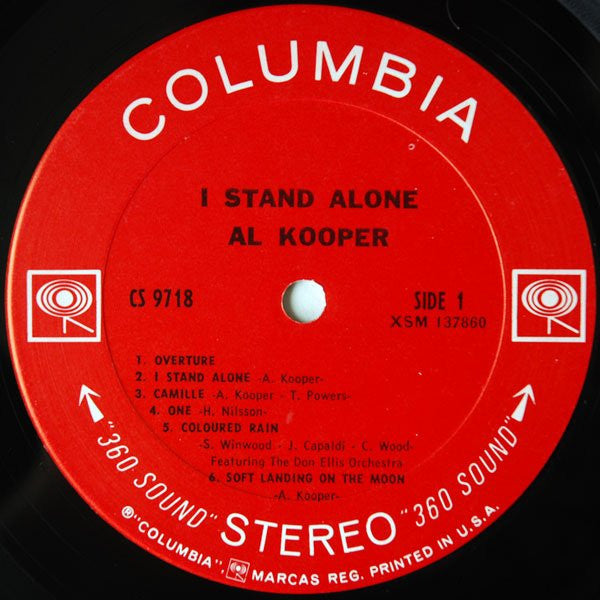 Al Kooper : I Stand Alone (LP, Album, Pit)