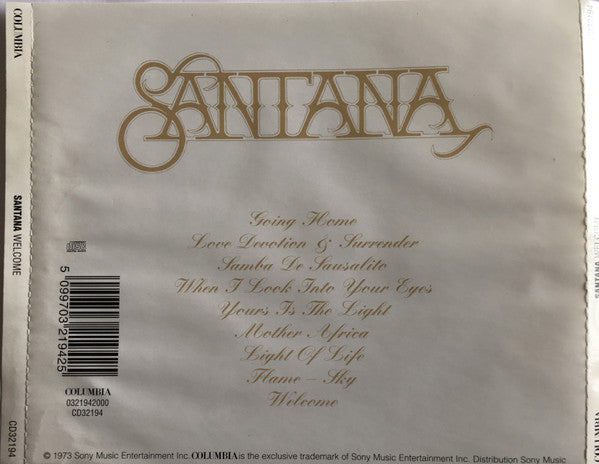 Santana : Welcome (CD, Album, RE)