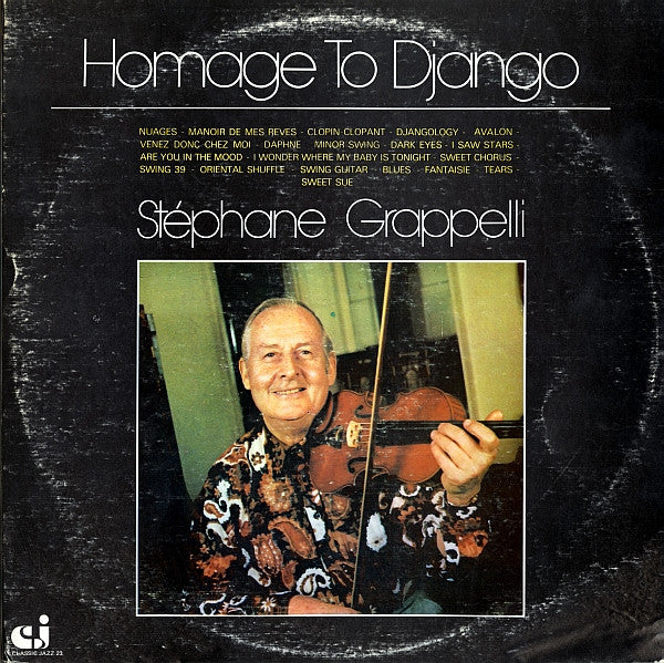 Stéphane Grappelli : Homage To Django (2xLP, Album, Gat)