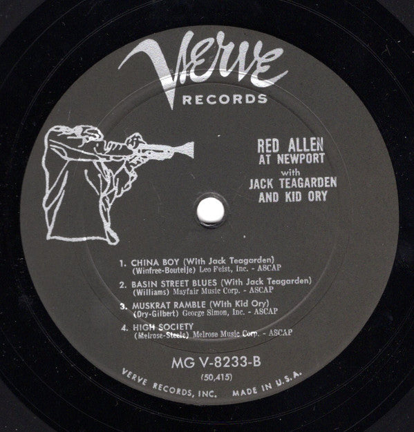 Henry "Red" Allen With Kid Ory And Jack Teagarden : At Newport (LP, Album)