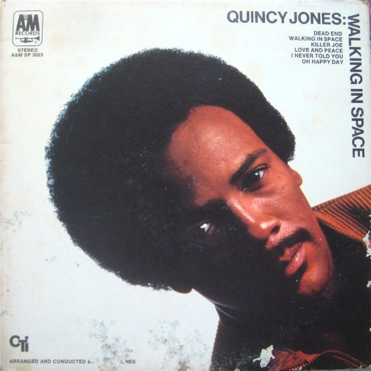 Quincy Jones : Walking In Space (LP, Album, Pit)