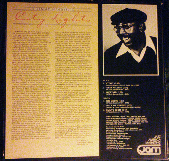 Jimmy McGriff : City Lights (LP)