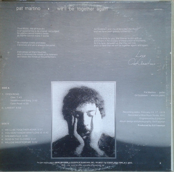 Pat Martino : We'll Be Together Again (LP, Album)