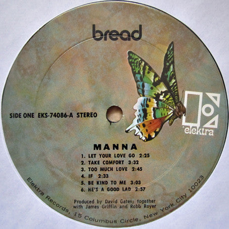 Bread : Manna (LP, Album, RE, CTH)