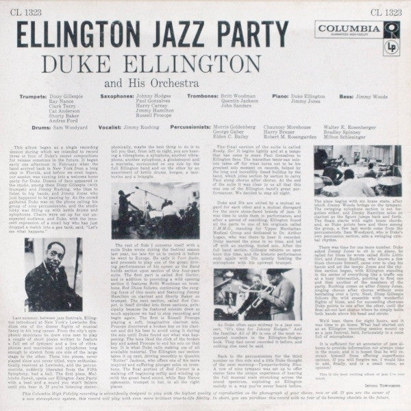 Duke Ellington And His Orchestra : Ellington Jazz Party (LP, Album, Mono)