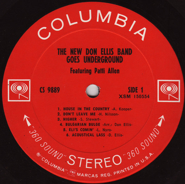 The New Don Ellis Band Featuring: Patti Allen : The New Don Ellis Band Goes Underground (LP, Album)