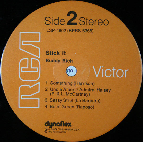 Buddy Rich : Stick It (LP, Album, Ind)