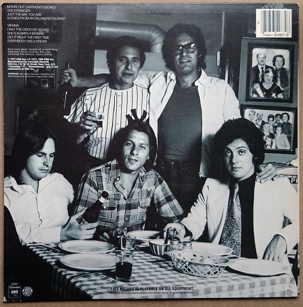 Billy Joel : The Stranger (LP, Album, RE, RM, Hal)